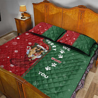 German Shepherd Merry Christmas Christmas Quilt Bed Set Xmas Holiday Patterns - Wonder Print Shop