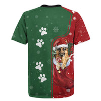 German Shepherd Merry Christmas Christmas Rugby Jersey Xmas Holiday Patterns - Wonder Print Shop
