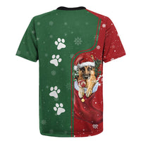 German Shepherd Merry Christmas Christmas Rugby Jersey Xmas Holiday Patterns - Wonder Print Shop