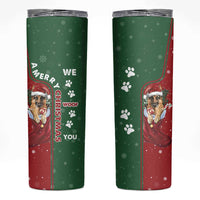 German Shepherd Merry Christmas Christmas Skinny Tumbler Xmas Holiday Patterns - Wonder Print Shop