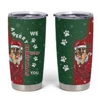 German Shepherd Merry Christmas Christmas Tumbler Cup Xmas Holiday Patterns - Wonder Print Shop