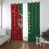 German Shepherd Merry Christmas Christmas Window Curtain Xmas Holiday Patterns - Wonder Print Shop