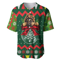 German Shepherd Ornament Christmas Baseball Jersey Xmas Holiday Patterns - Wonder Print Shop