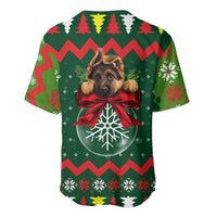 German Shepherd Ornament Christmas Baseball Jersey Xmas Holiday Patterns - Wonder Print Shop