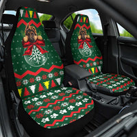 German Shepherd Ornament Christmas Car Seat Cover Xmas Holiday Patterns - Wonder Print Shop