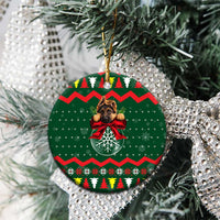 German Shepherd Ornament Christmas Ceramic Ornament Xmas Holiday Patterns - Wonder Print Shop