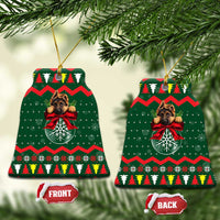 German Shepherd Ornament Christmas Ceramic Ornament Xmas Holiday Patterns - Wonder Print Shop