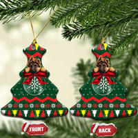German Shepherd Ornament Christmas Ceramic Ornament Xmas Holiday Patterns - Wonder Print Shop