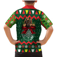 German Shepherd Ornament Christmas Family Matching Mermaid Dress and Hawaiian Shirt Xmas Holiday Patterns - Wonder Print Shop