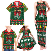 German Shepherd Ornament Christmas Family Matching Tank Maxi Dress and Hawaiian Shirt Xmas Holiday Patterns - Wonder Print Shop
