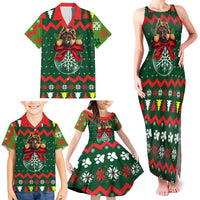 German Shepherd Ornament Christmas Family Matching Tank Maxi Dress and Hawaiian Shirt Xmas Holiday Patterns - Wonder Print Shop