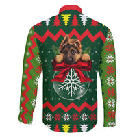 German Shepherd Ornament Christmas Family Matching Tank Maxi Dress and Hawaiian Shirt Xmas Holiday Patterns - Wonder Print Shop