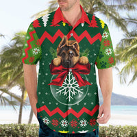 German Shepherd Ornament Christmas Hawaiian Shirt Xmas Holiday Patterns - Wonder Print Shop
