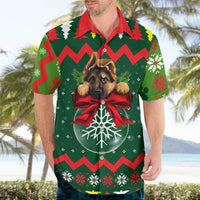 German Shepherd Ornament Christmas Hawaiian Shirt Xmas Holiday Patterns - Wonder Print Shop