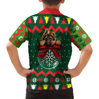 German Shepherd Ornament Christmas Hawaiian Shirt Xmas Holiday Patterns - Wonder Print Shop