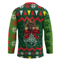 German Shepherd Ornament Christmas Hockey Jersey Xmas Holiday Patterns - Wonder Print Shop