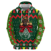 German Shepherd Ornament Christmas Hoodie Xmas Holiday Patterns - Wonder Print Shop