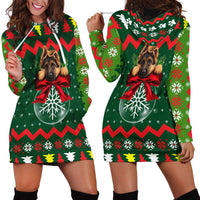 German Shepherd Ornament Christmas Hoodie Dress Xmas Holiday Patterns - Wonder Print Shop