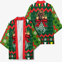 German Shepherd Ornament Christmas Kimono Xmas Holiday Patterns - Wonder Print Shop