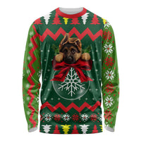 German Shepherd Ornament Christmas Long Sleeve Shirt Xmas Holiday Patterns - Wonder Print Shop