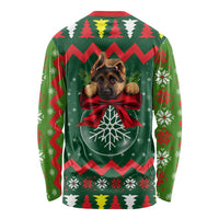 German Shepherd Ornament Christmas Long Sleeve Shirt Xmas Holiday Patterns - Wonder Print Shop