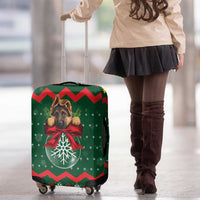 German Shepherd Ornament Christmas Luggage Cover Xmas Holiday Patterns - Wonder Print Shop