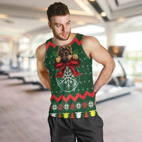 German Shepherd Ornament Christmas Men Tank Top Xmas Holiday Patterns - Wonder Print Shop