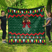 German Shepherd Ornament Christmas Quilt Xmas Holiday Patterns - Wonder Print Shop