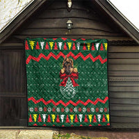 German Shepherd Ornament Christmas Quilt Xmas Holiday Patterns - Wonder Print Shop