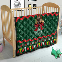 German Shepherd Ornament Christmas Quilt Xmas Holiday Patterns - Wonder Print Shop