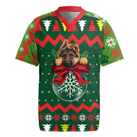 German Shepherd Ornament Christmas Rugby Jersey Xmas Holiday Patterns - Wonder Print Shop
