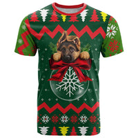 German Shepherd Ornament Christmas T Shirt Xmas Holiday Patterns - Wonder Print Shop