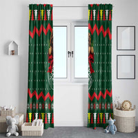 German Shepherd Ornament Christmas Window Curtain Xmas Holiday Patterns - Wonder Print Shop