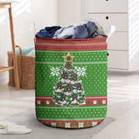 German Shepherd Pine Xmas Christmas Laundry Basket Xmas Holiday Patterns - Wonder Print Shop