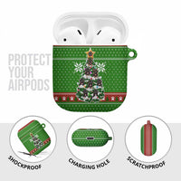 German Shepherd Pine Xmas Christmas AirPods Case Xmas Holiday Patterns - Wonder Print Shop