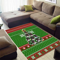 German Shepherd Pine Xmas Christmas Area Rug Xmas Holiday Patterns - Wonder Print Shop