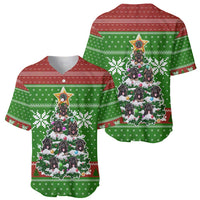 German Shepherd Pine Xmas Christmas Baseball Jersey Xmas Holiday Patterns - Wonder Print Shop