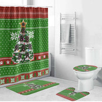 German Shepherd Pine Xmas Christmas Bathroom Set Xmas Holiday Patterns - Wonder Print Shop