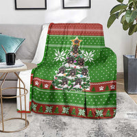 German Shepherd Pine Xmas Christmas Blanket Xmas Holiday Patterns - Wonder Print Shop