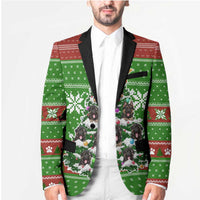 German Shepherd Pine Xmas Christmas Blazer Xmas Holiday Patterns - Wonder Print Shop