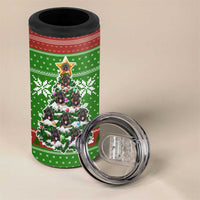 German Shepherd Pine Xmas Christmas 4 in 1 Can Cooler Tumbler Xmas Holiday Patterns - Wonder Print Shop
