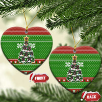 German Shepherd Pine Xmas Christmas Ceramic Ornament Xmas Holiday Patterns - Wonder Print Shop