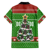 German Shepherd Pine Xmas Christmas Family Matching Long Sleeve Bodycon Dress and Hawaiian Shirt Xmas Holiday Patterns - Wonder Print Shop