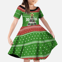 German Shepherd Pine Xmas Christmas Family Matching Mermaid Dress and Hawaiian Shirt Xmas Holiday Patterns - Wonder Print Shop