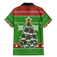 German Shepherd Pine Xmas Christmas Family Matching Mermaid Dress and Hawaiian Shirt Xmas Holiday Patterns - Wonder Print Shop