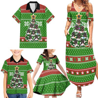 German Shepherd Pine Xmas Christmas Family Matching Summer Maxi Dress and Hawaiian Shirt Xmas Holiday Patterns - Wonder Print Shop