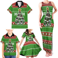German Shepherd Pine Xmas Christmas Family Matching Tank Maxi Dress and Hawaiian Shirt Xmas Holiday Patterns - Wonder Print Shop