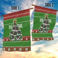 German Shepherd Pine Xmas Christmas Garden Flag Xmas Holiday Patterns - Wonder Print Shop