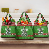 German Shepherd Pine Xmas Christmas Grocery Bag Xmas Holiday Patterns - Wonder Print Shop