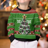 German Shepherd Pine Xmas Christmas Kid Ugly Christmas Sweater Xmas Holiday Patterns - Wonder Print Shop
